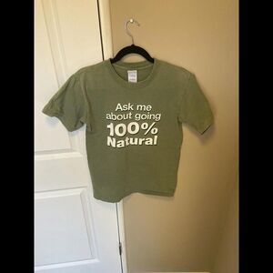 VINTAGE 7 Up Shirt unisex small Green Graphic Drink Promo Snack Retro Y2K